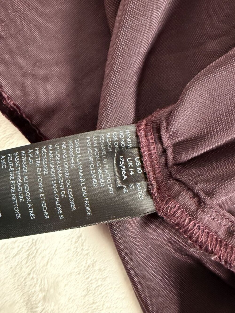 Maeve by Anthropologie Karina Velvet Button Down Shirt Burgundy Metallic Size 10 - Picture 5 of 9
